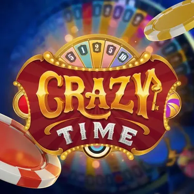 Crazy Time live casino game logo — register and play